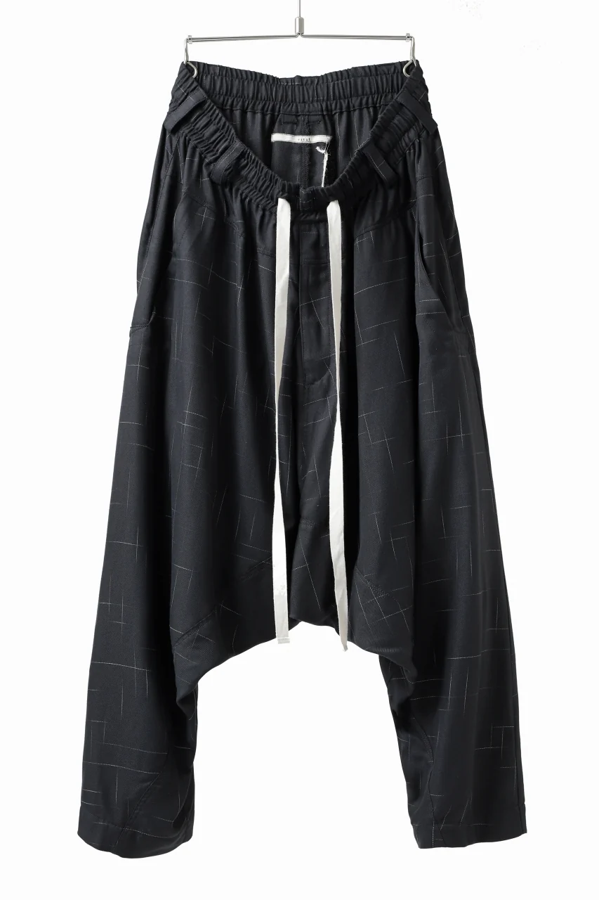 _vital deep sarouel easy pants / rayon light twill (KASURI)