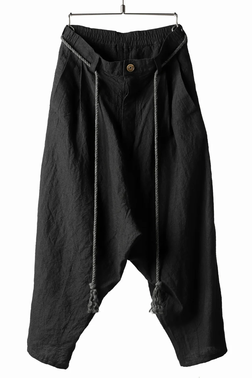 _vital exclusive low crotch tapered pants / organic linen