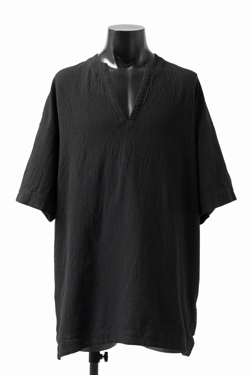_vital exclusive minimal tunica tops / soft crepe linen (BLACK)