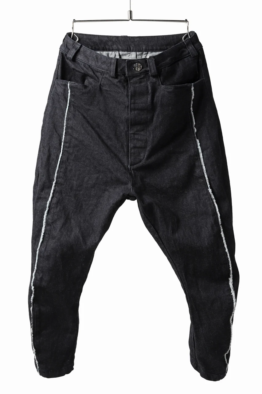 _vital exclusive curved narrow pants / washed denim (D. NAVY)