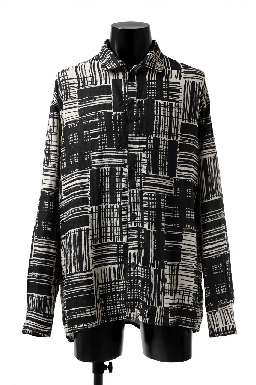 _vital oversized shirt / organic soft linen (TEXTURE)