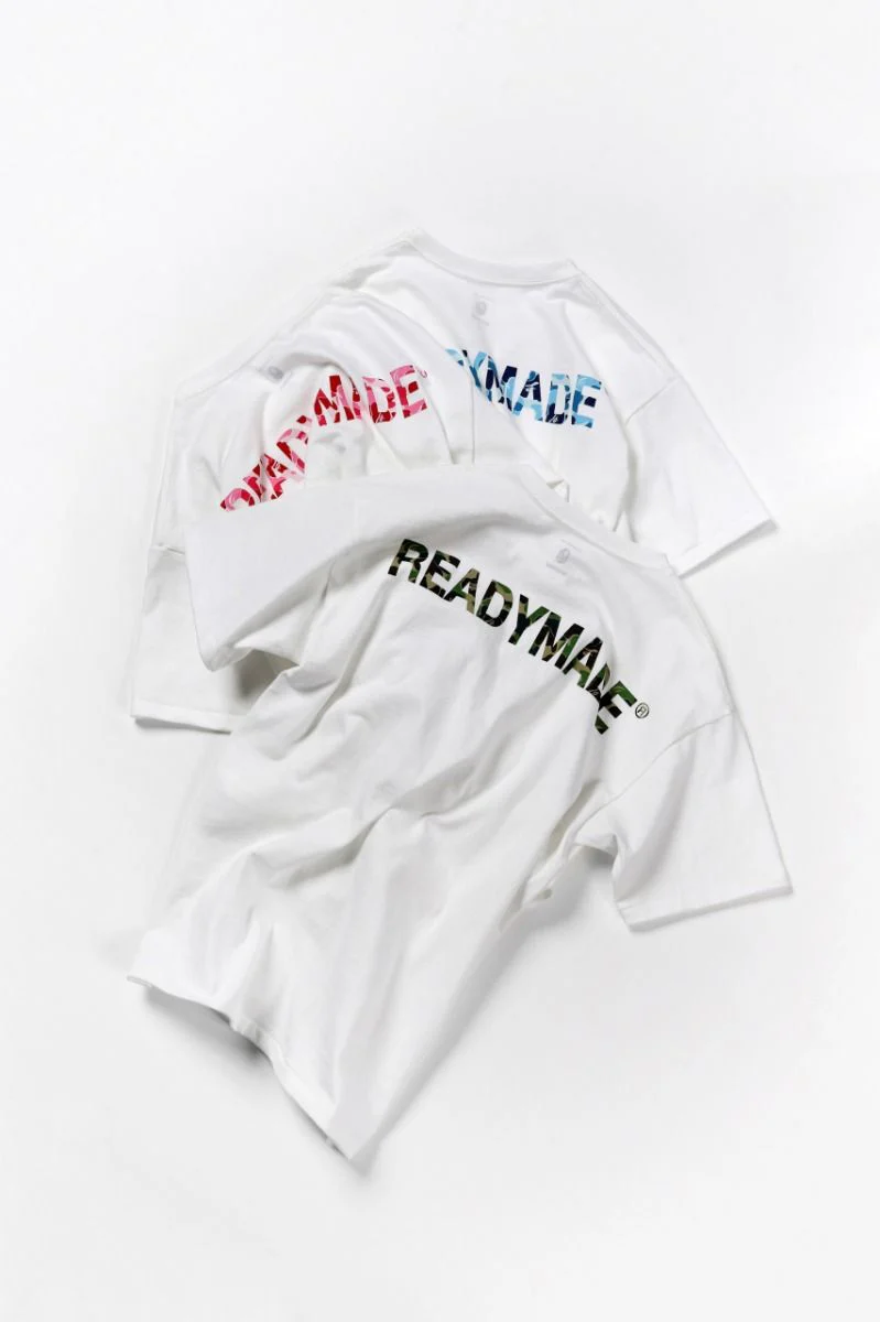 A BATHING APE® × READYMADE 3 PACK TEE (WHITE x GREEN CAMO, WHITE x PINK CAMO, WHITE x WATER CAMO) - Image 6