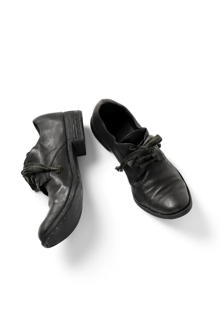 A DICIANNOVEVENTITRE A1923 DERBY SHOES 033N / HORSE FIORE OILED LEATHER (NERO) - Image 11