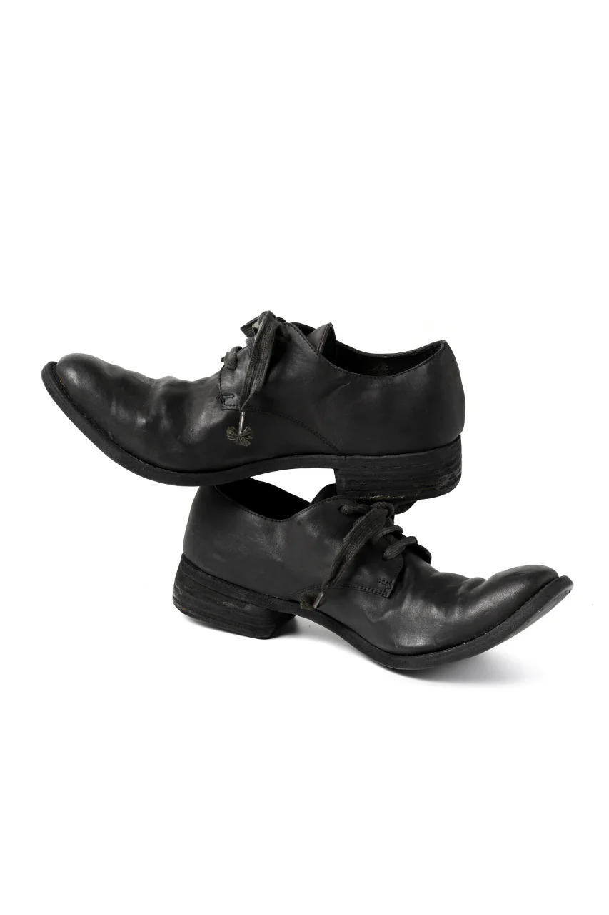 A DICIANNOVEVENTITRE A1923 DERBY SHOES 033N / HORSE FIORE OILED LEATHER (NERO) - Image 12