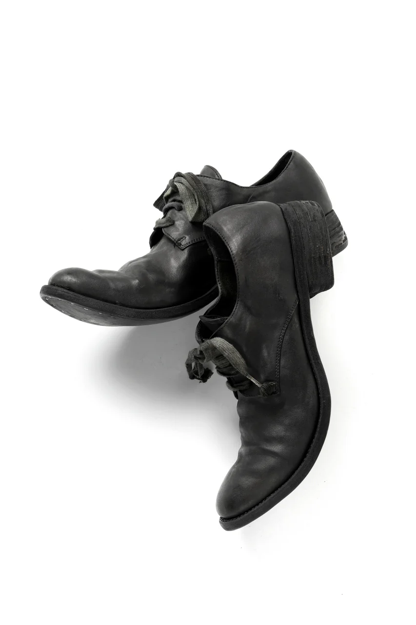 A DICIANNOVEVENTITRE A1923 DERBY SHOES 033N / HORSE FIORE OILED LEATHER (NERO) - Image 14
