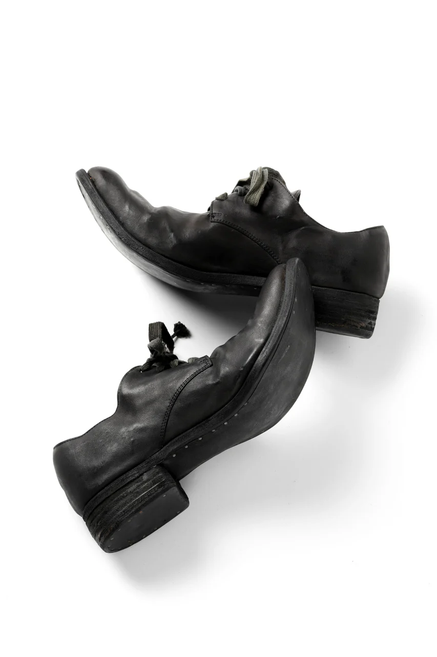 A DICIANNOVEVENTITRE A1923 DERBY SHOES 033N / HORSE FIORE OILED LEATHER (NERO) - Image 15