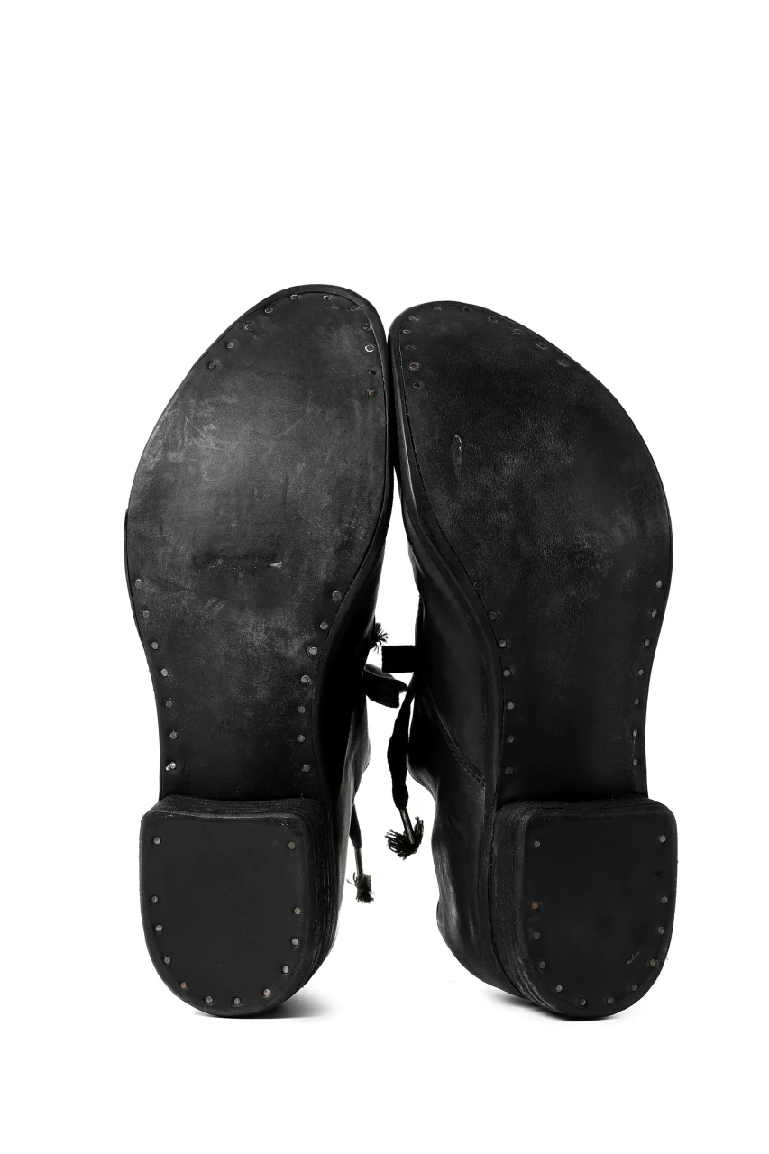 A DICIANNOVEVENTITRE A1923 DERBY SHOES 033N / HORSE FIORE OILED LEATHER (NERO) - Image 16
