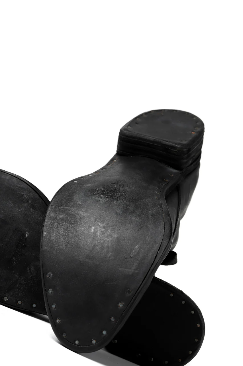A DICIANNOVEVENTITRE A1923 DERBY SHOES 033N / HORSE FIORE OILED LEATHER (NERO) - Image 34