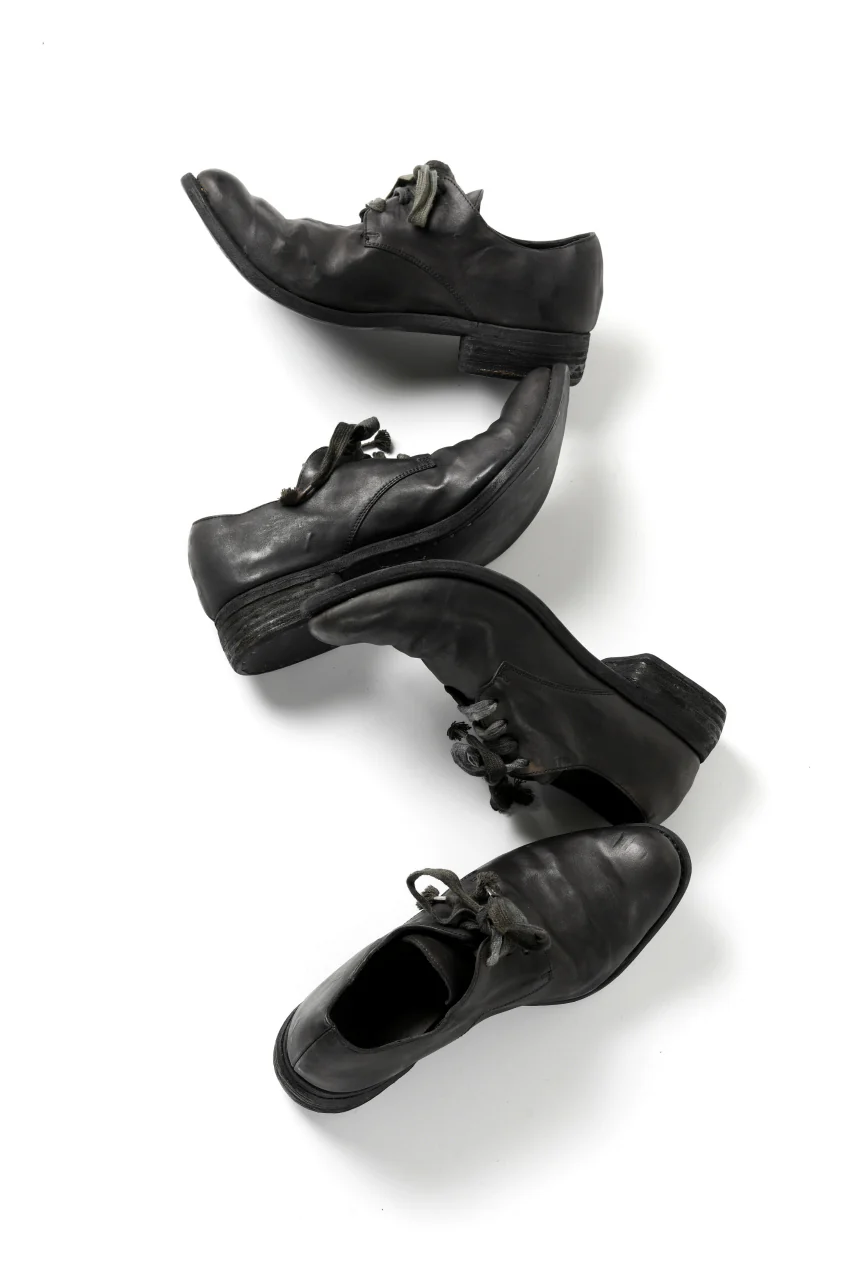 A DICIANNOVEVENTITRE A1923 DERBY SHOES 033N / HORSE FIORE OILED LEATHER (NERO) - Image 42