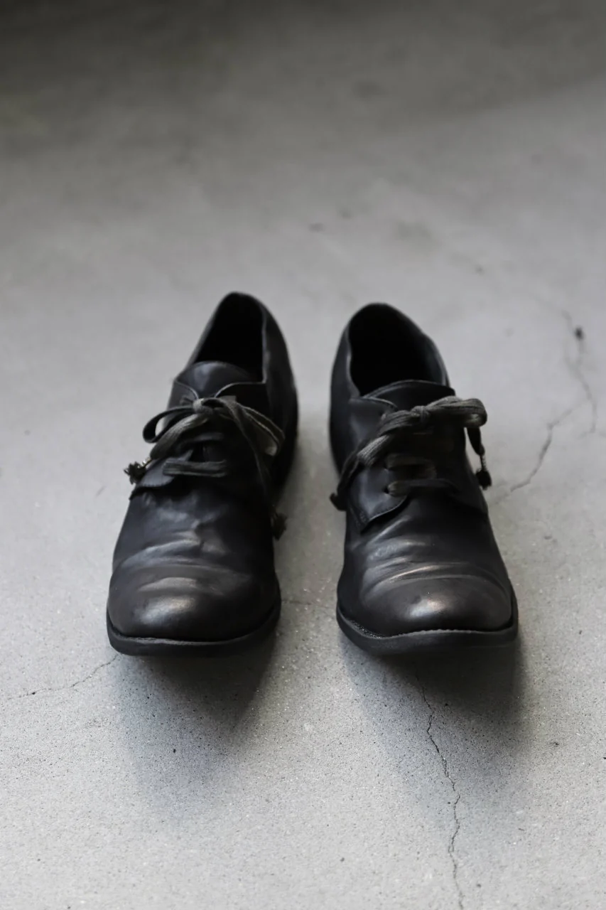 A DICIANNOVEVENTITRE A1923 DERBY SHOES 033N / HORSE FIORE OILED LEATHER (NERO) - Image 45