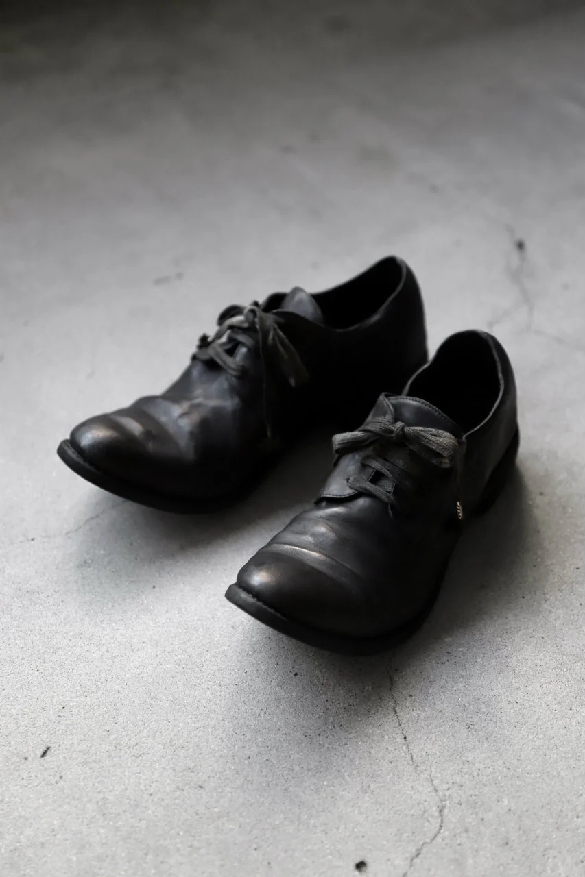 A DICIANNOVEVENTITRE A1923 DERBY SHOES 033N / HORSE FIORE OILED LEATHER (NERO) - Image 47
