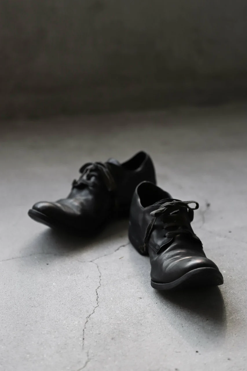 A DICIANNOVEVENTITRE A1923 DERBY SHOES 033N / HORSE FIORE OILED LEATHER (NERO) - Image 48