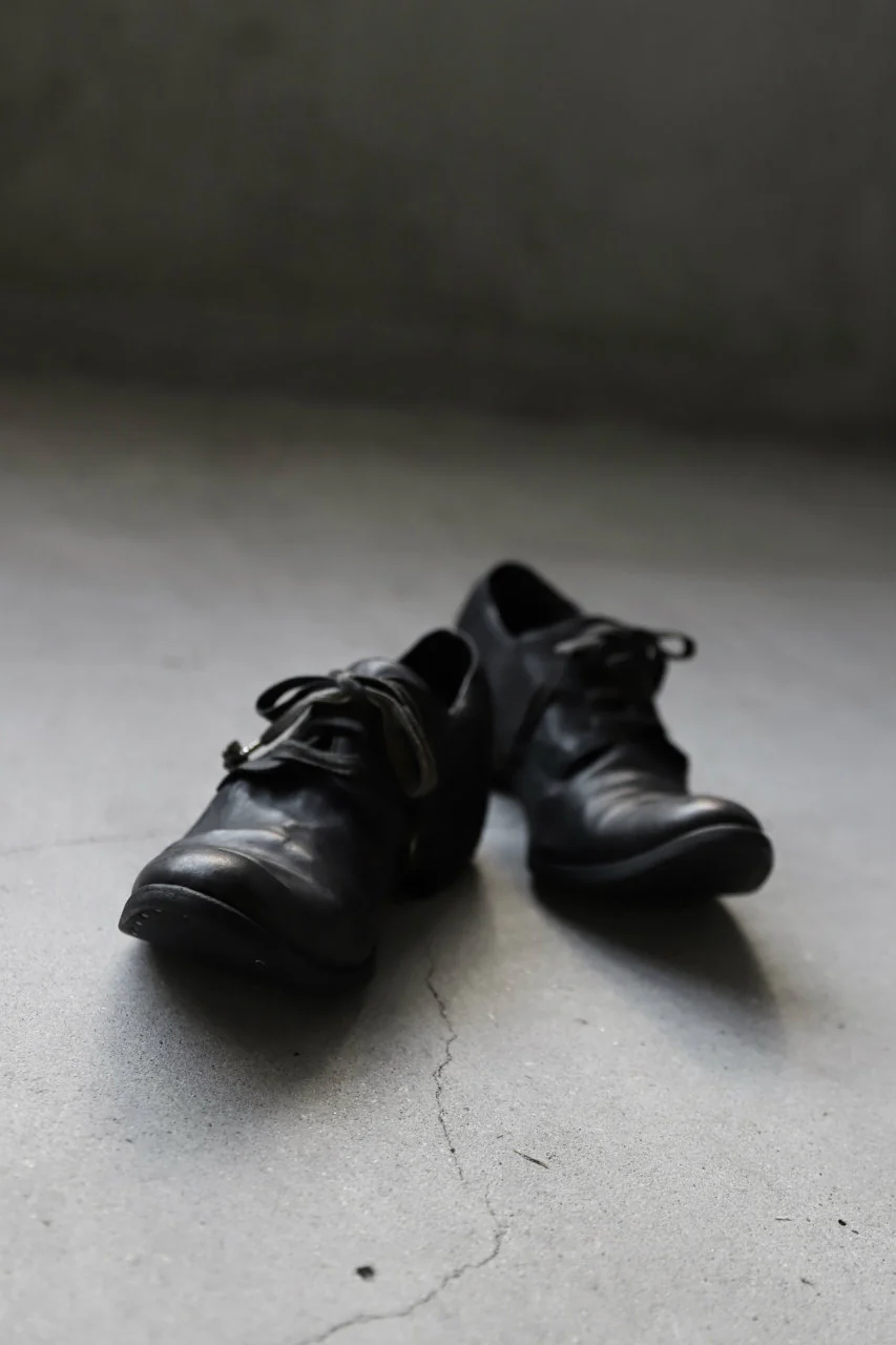 A DICIANNOVEVENTITRE A1923 DERBY SHOES 033N / HORSE FIORE OILED LEATHER (NERO) - Image 49