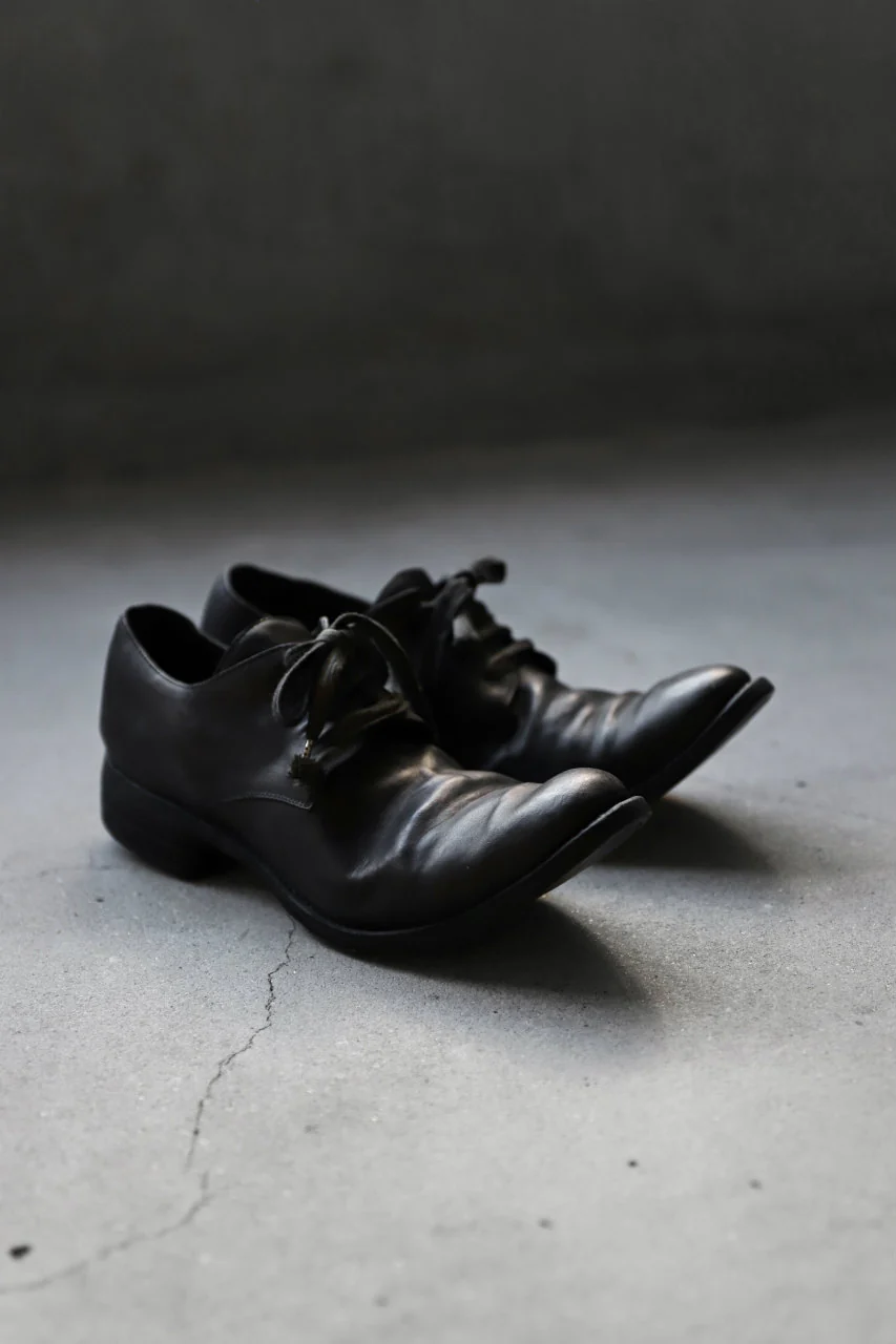 A DICIANNOVEVENTITRE A1923 DERBY SHOES 033N / HORSE FIORE OILED LEATHER (NERO) - Image 50