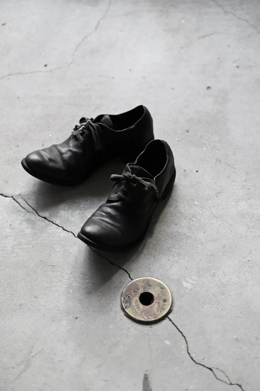 A DICIANNOVEVENTITRE A1923 DERBY SHOES 033N / HORSE FIORE OILED LEATHER (NERO) - Image 53