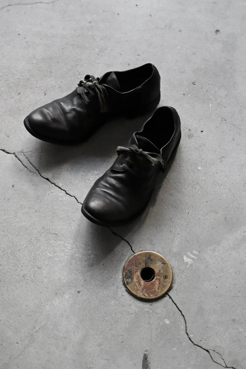 A DICIANNOVEVENTITRE A1923 DERBY SHOES 033N / HORSE FIORE OILED LEATHER (NERO) - Image 54