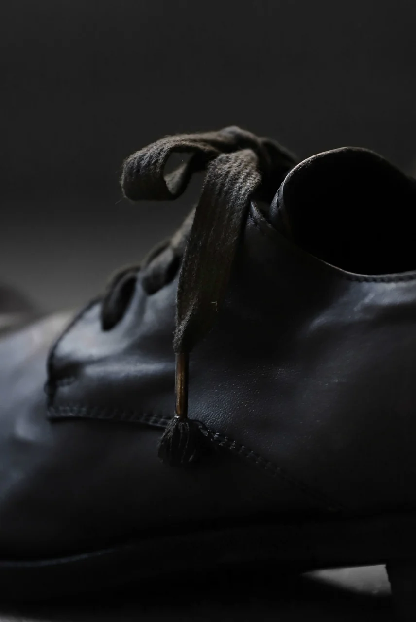 A DICIANNOVEVENTITRE A1923 DERBY SHOES 033N / HORSE FIORE OILED LEATHER (NERO) - Image 62
