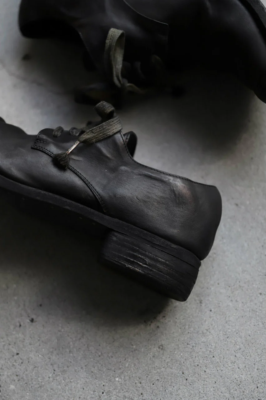 A DICIANNOVEVENTITRE A1923 DERBY SHOES 033N / HORSE FIORE OILED LEATHER (NERO) - Image 63