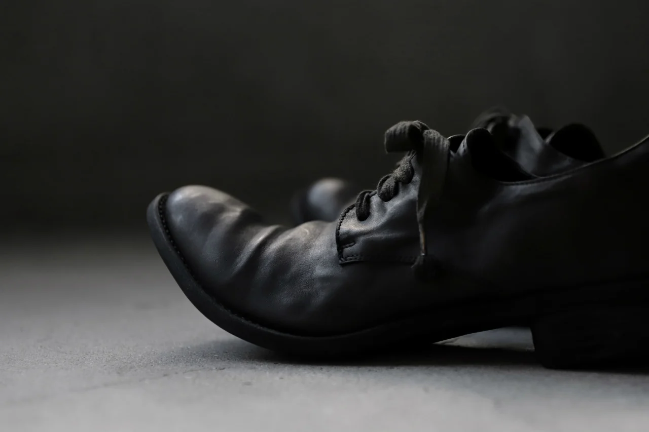 A DICIANNOVEVENTITRE A1923 DERBY SHOES 033N / HORSE FIORE OILED LEATHER (NERO) - Image 66