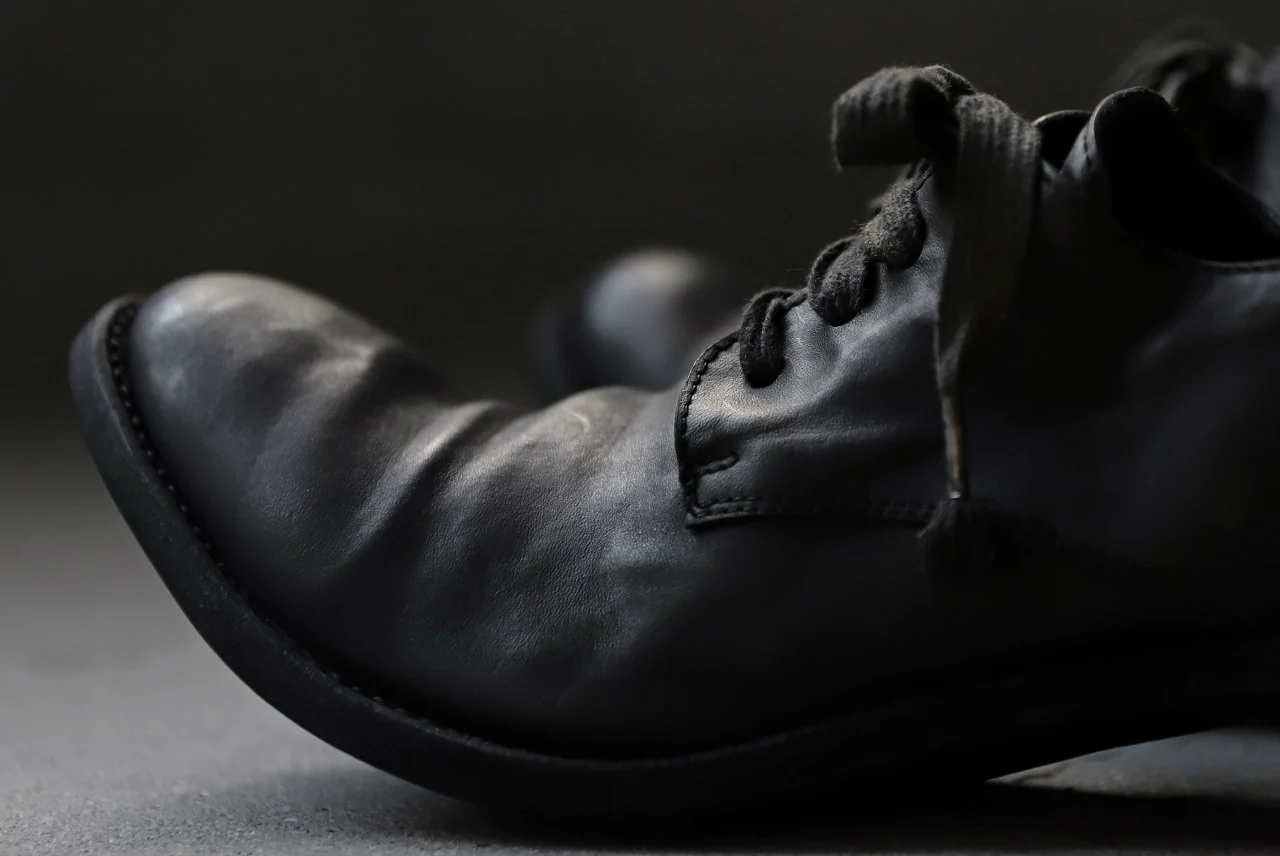A DICIANNOVEVENTITRE A1923 DERBY SHOES 033N / HORSE FIORE OILED LEATHER (NERO) - Image 67