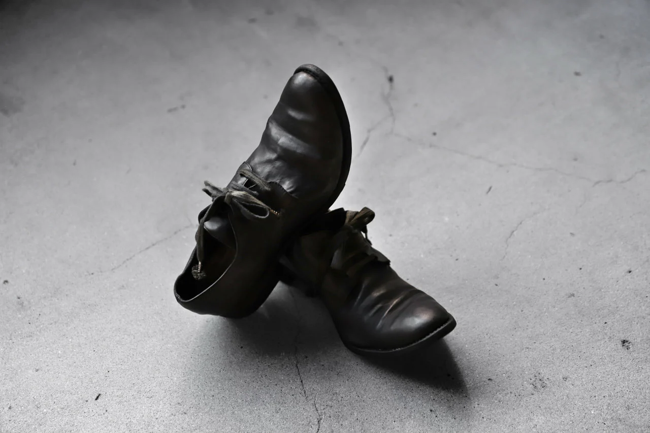 A DICIANNOVEVENTITRE A1923 DERBY SHOES 033N / HORSE FIORE OILED LEATHER (NERO) - Image 69