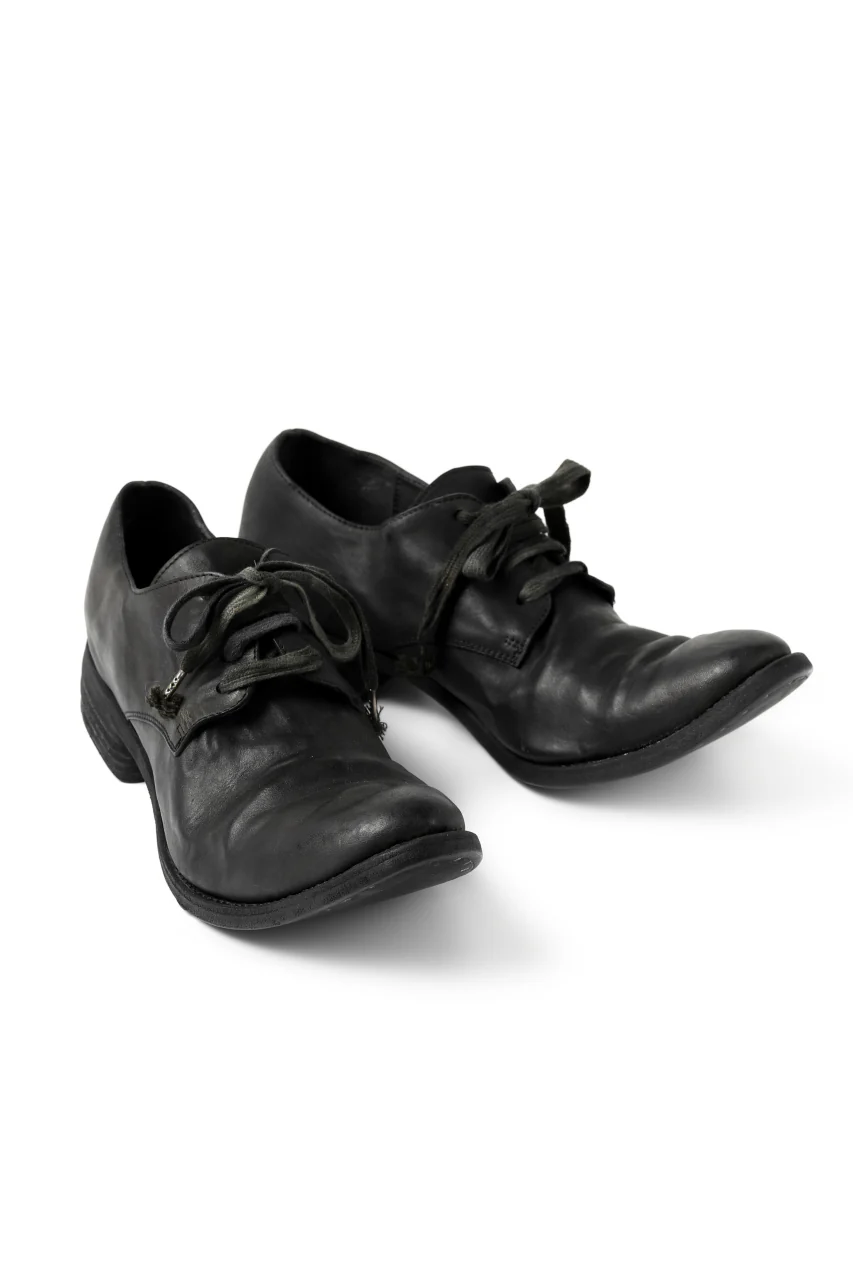 A DICIANNOVEVENTITRE A1923 DERBY SHOES 033N / HORSE FIORE OILED LEATHER (NERO) - Image 7
