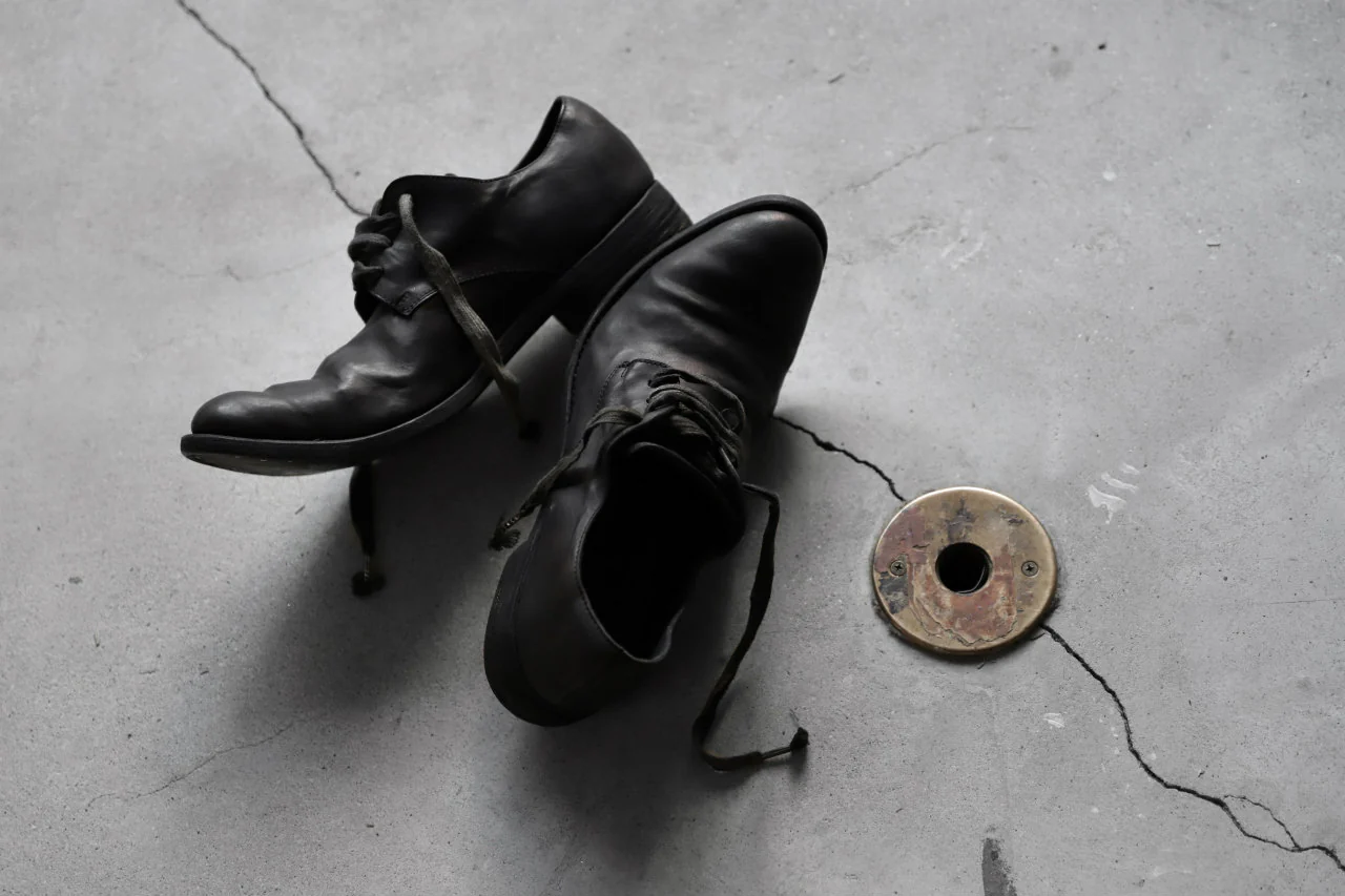 A DICIANNOVEVENTITRE A1923 DERBY SHOES 033N / HORSE FIORE OILED LEATHER (NERO) - Image 70
