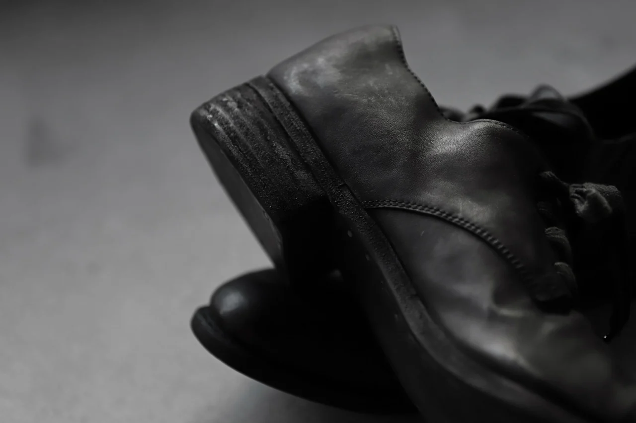 A DICIANNOVEVENTITRE A1923 DERBY SHOES 033N / HORSE FIORE OILED LEATHER (NERO) - Image 72