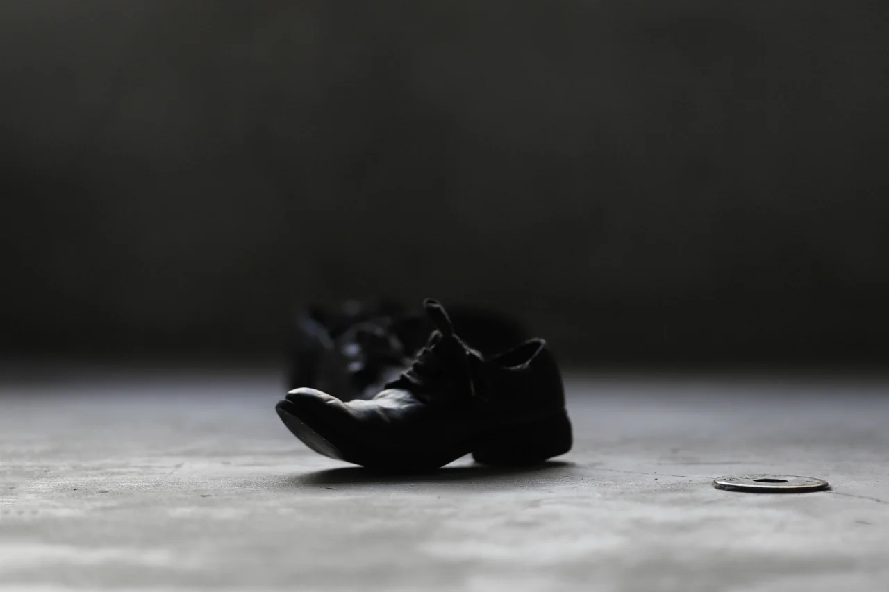 A DICIANNOVEVENTITRE A1923 DERBY SHOES 033N / HORSE FIORE OILED LEATHER (NERO) - Image 83
