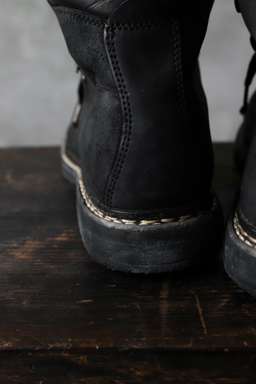 A DICIANNOVEVENTITRE A1923 Norwegian Laced Boots SH2 / Cavallo Oilo (NERO) - Image 16