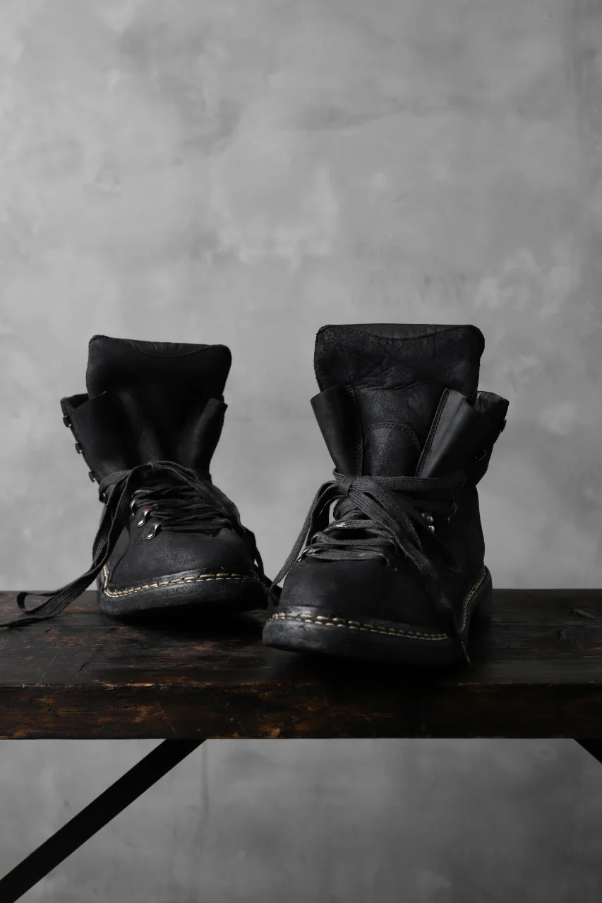 A DICIANNOVEVENTITRE A1923 Norwegian Laced Boots SH2 / Cavallo Oilo (NERO) - Image 34