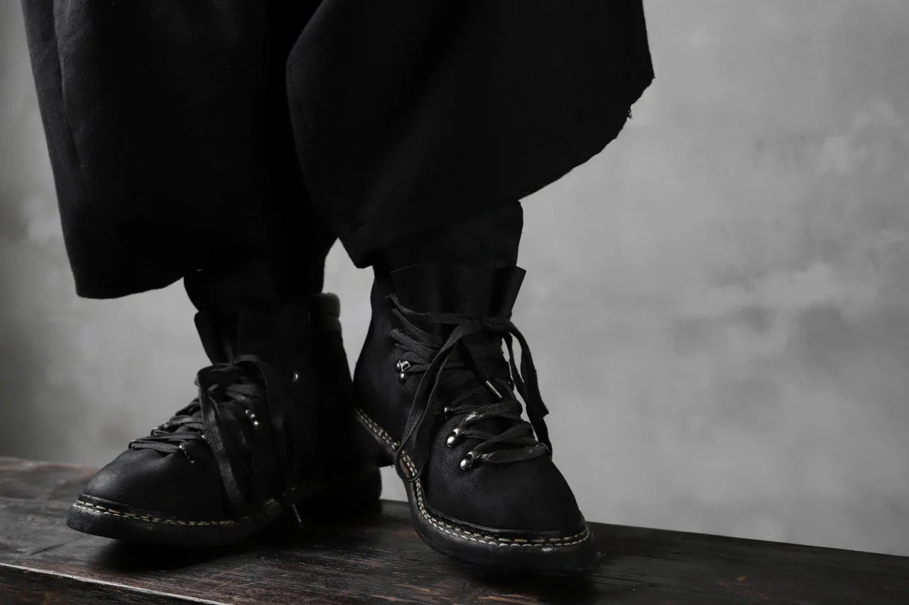 A DICIANNOVEVENTITRE A1923 Norwegian Laced Boots SH2 / Cavallo Oilo (NERO) - Image 50