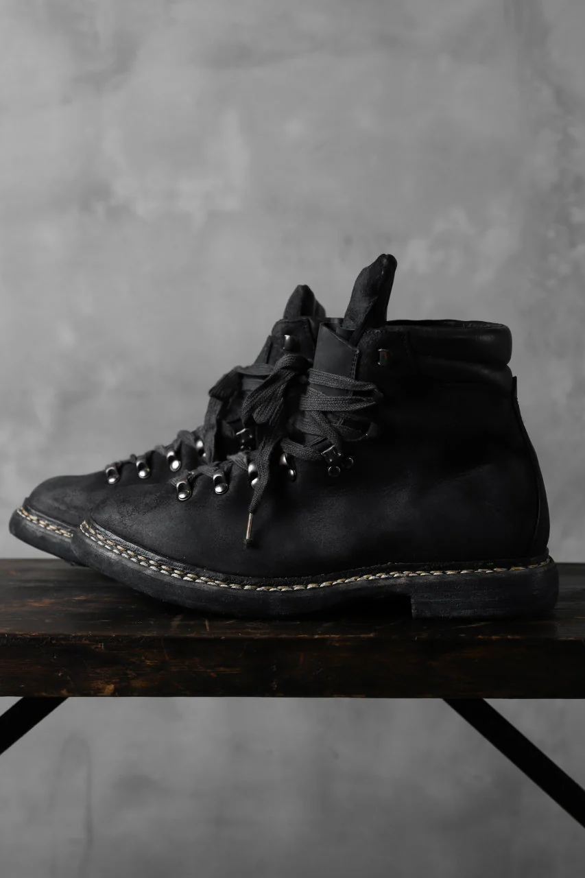 A DICIANNOVEVENTITRE A1923 Norwegian Laced Boots SH2 / Cavallo Oilo (NERO) - Image 6