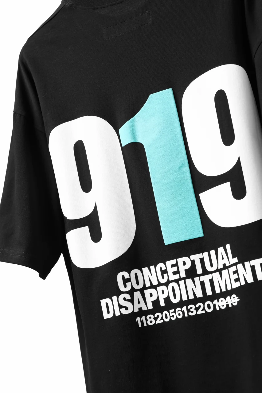 A.F ARTEFACT 919 PRINT OVER SIZED S/S TEE (BLACK x MINT) - Image 10