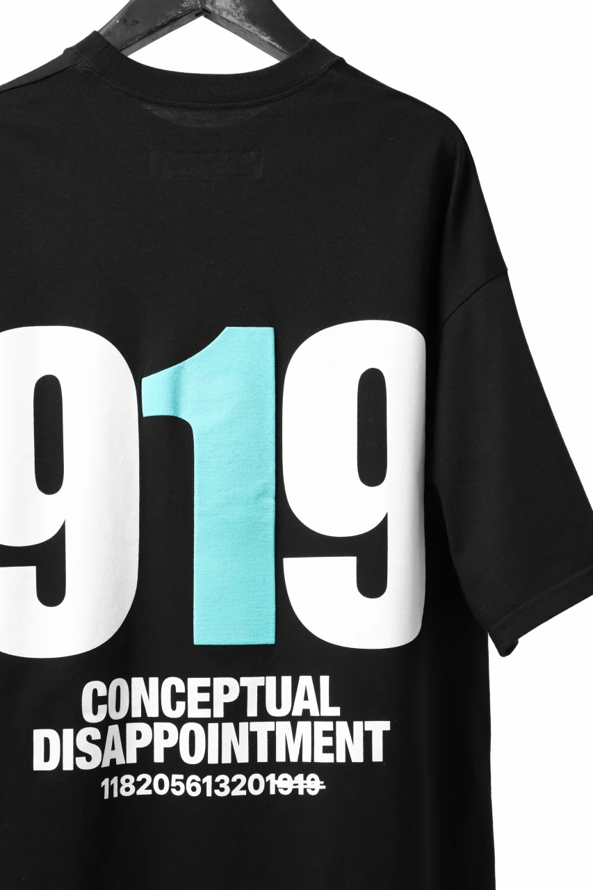 A.F ARTEFACT 919 PRINT OVER SIZED S/S TEE (BLACK x MINT) - Image 9
