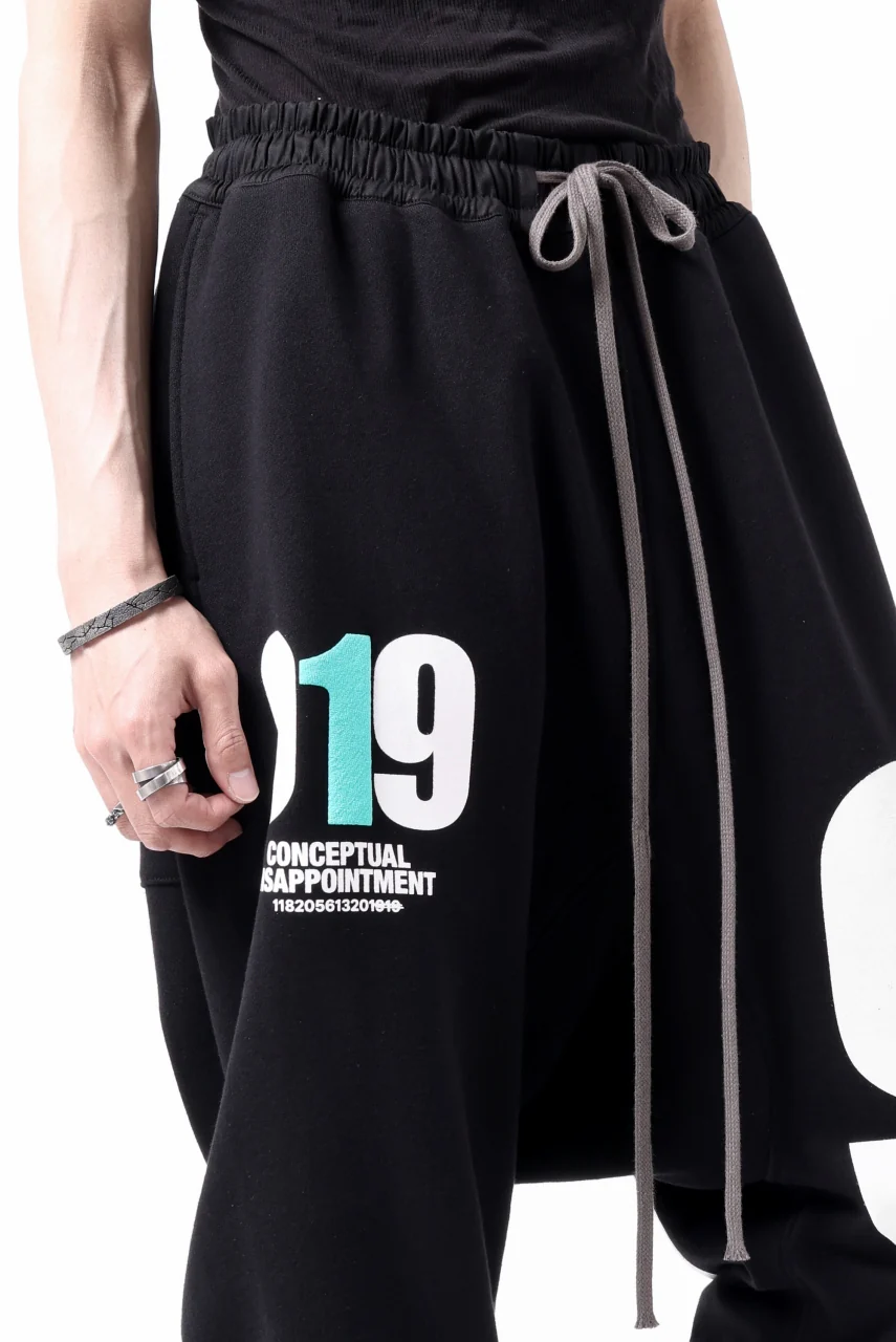 A.F ARTEFACT 919 SARROUEL EASY PANTS / MEDIUM SWEAT (BLACK x MINT) - Image 28