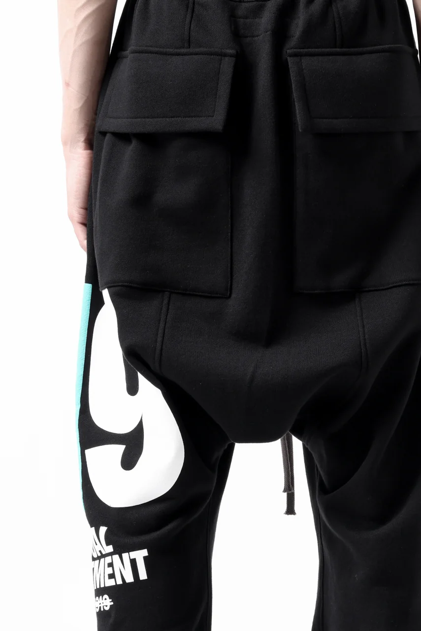 A.F ARTEFACT 919 SARROUEL EASY PANTS / MEDIUM SWEAT (BLACK x MINT) - Image 32