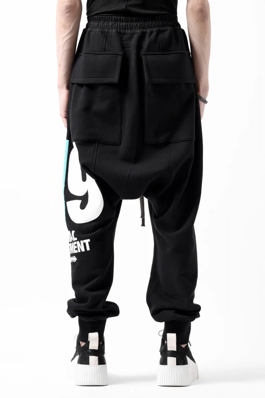 A.F ARTEFACT 919 SARROUEL EASY PANTS / MEDIUM SWEAT (BLACK x MINT) - Image 5