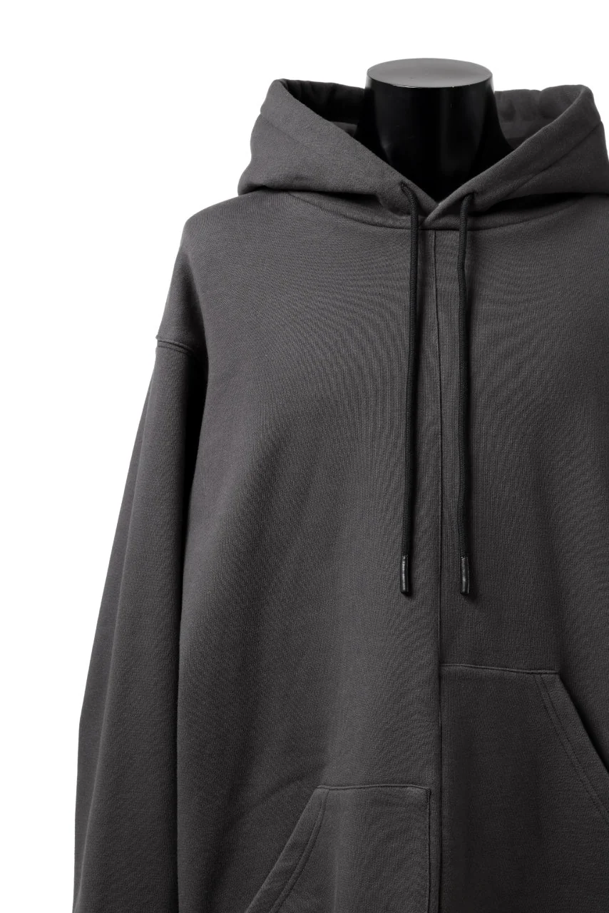 A.F ARTEFACT ASYMMETRY LOOP HEM SWEAT HOODIE (DARK GREY) - Image 6