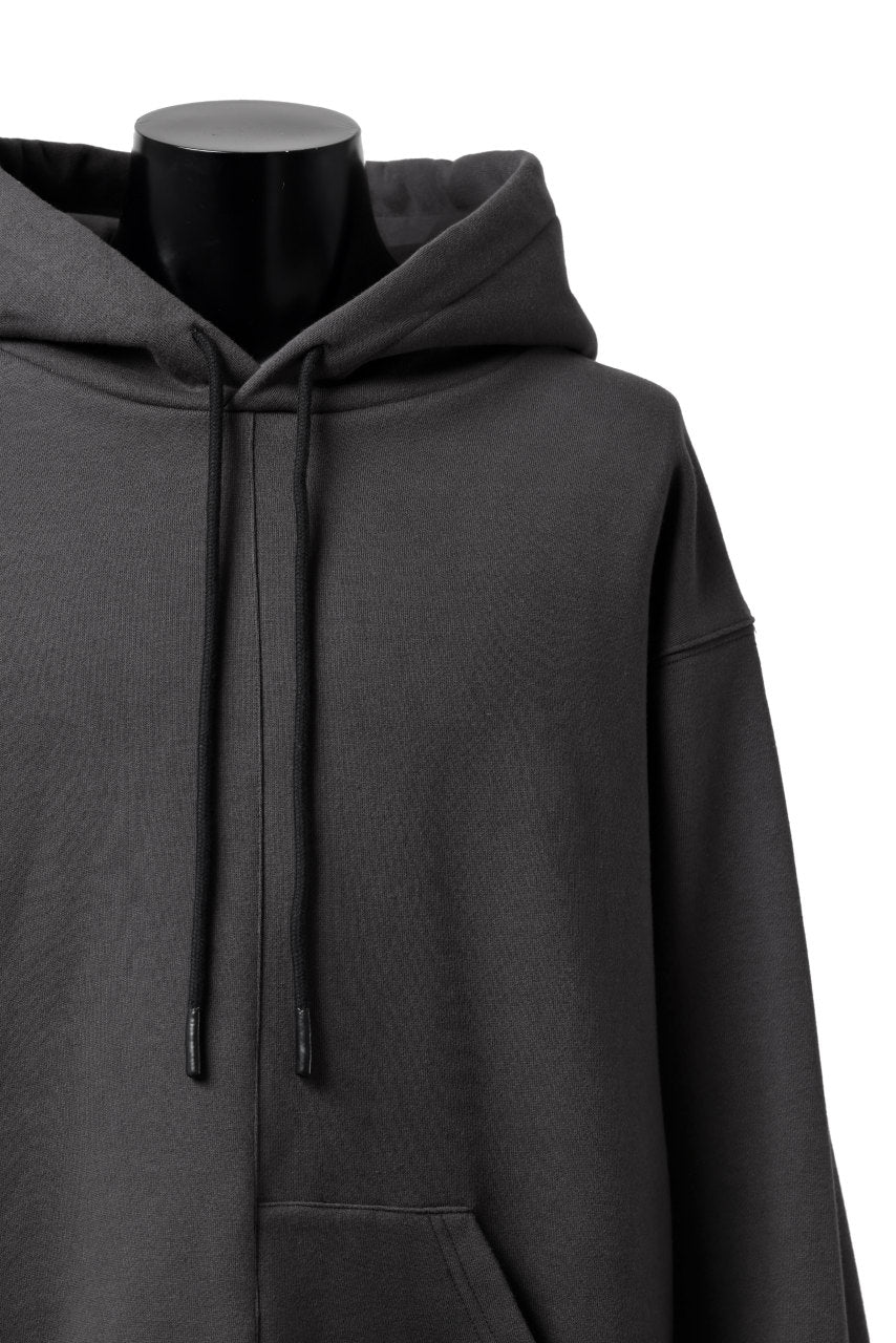 A.F ARTEFACT ASYMMETRY LOOP HEM SWEAT HOODIE (DARK GREY) - Image 7