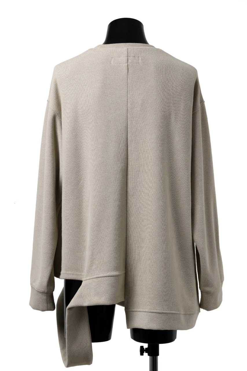 A.F ARTEFACT ASYMMETRY LOOP HEM TOP / COPE KNIT JERSEY (BEIGE) - Image 10