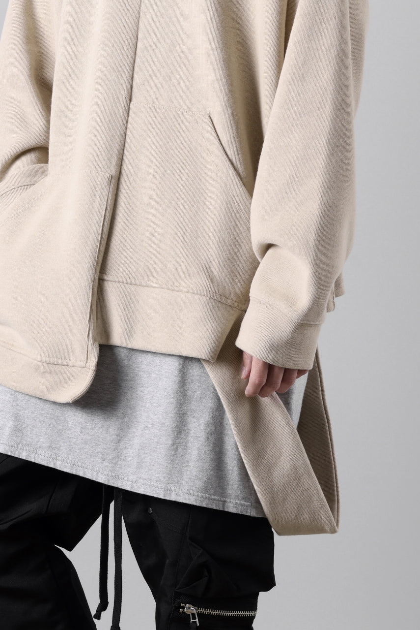 A.F ARTEFACT ASYMMETRY LOOP HEM TOP / COPE KNIT JERSEY (BEIGE) - Image 28