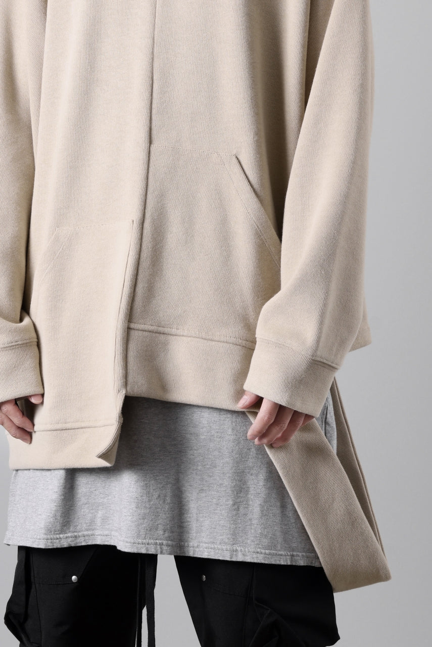 A.F ARTEFACT ASYMMETRY LOOP HEM TOP / COPE KNIT JERSEY (BEIGE) - Image 32