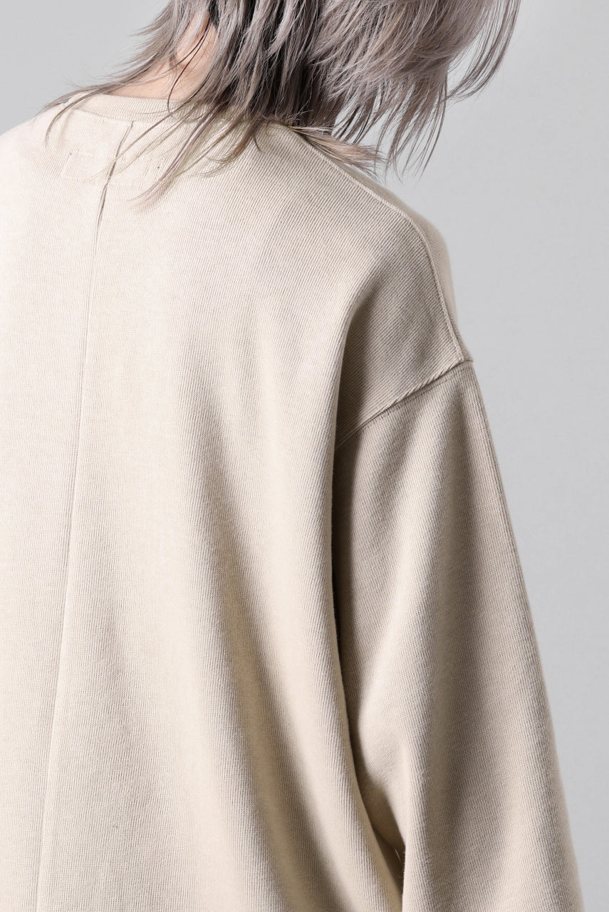 A.F ARTEFACT ASYMMETRY LOOP HEM TOP / COPE KNIT JERSEY (BEIGE) - Image 35