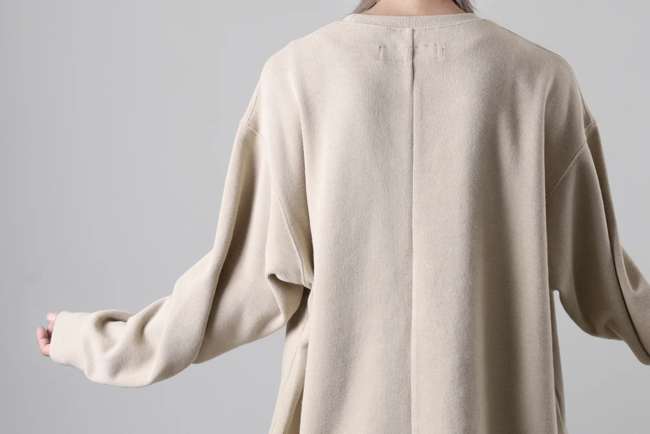 A.F ARTEFACT ASYMMETRY LOOP HEM TOP / COPE KNIT JERSEY (BEIGE) - Image 38