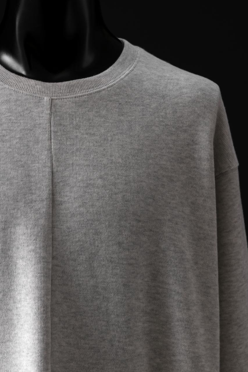A.F ARTEFACT ASYMMETRY LOOP HEM TOP / COPE KNIT JERSEY (LIGHT GREY) - Image 11