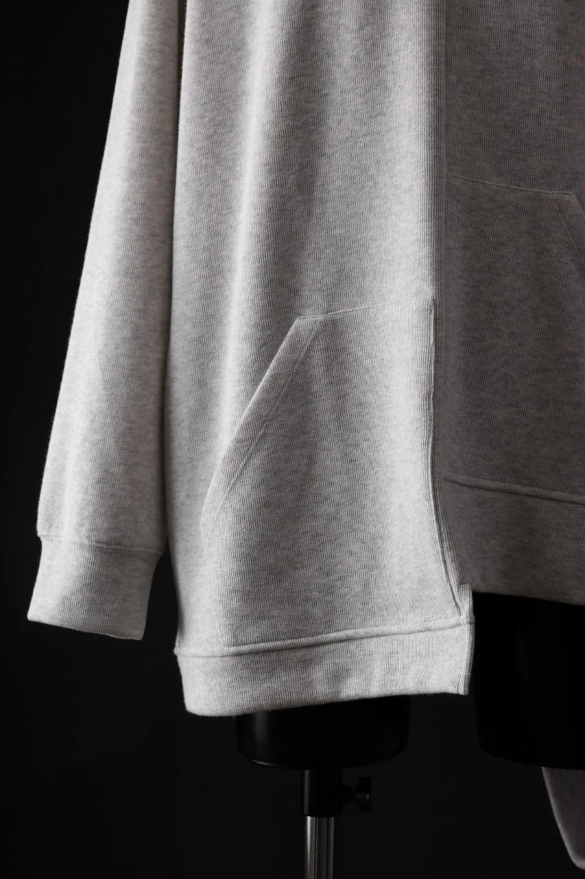 A.F ARTEFACT ASYMMETRY LOOP HEM TOP / COPE KNIT JERSEY (LIGHT GREY) - Image 12
