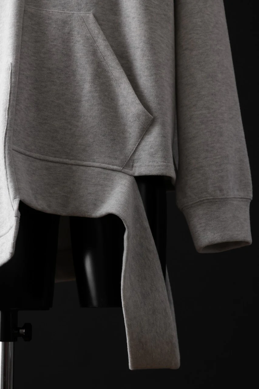 A.F ARTEFACT ASYMMETRY LOOP HEM TOP / COPE KNIT JERSEY (LIGHT GREY) - Image 14