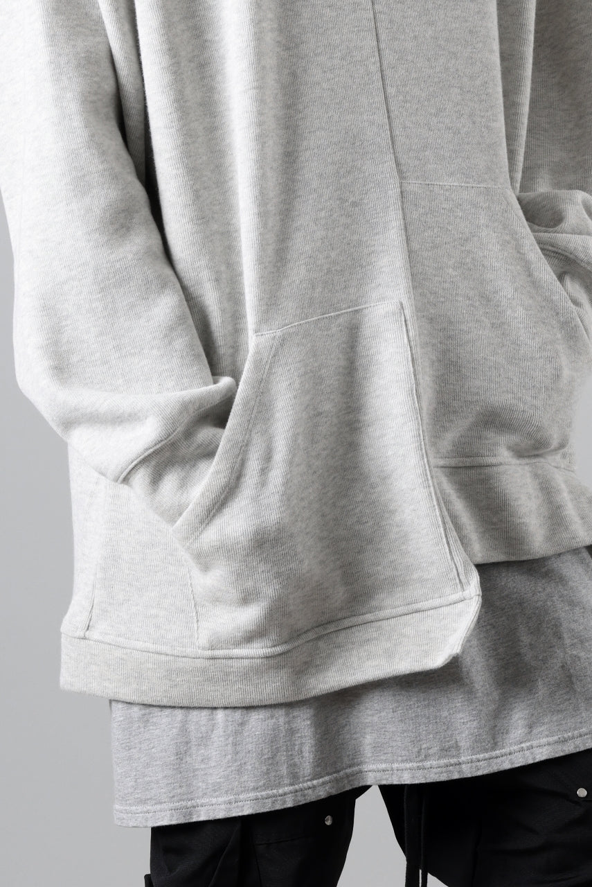 A.F ARTEFACT ASYMMETRY LOOP HEM TOP / COPE KNIT JERSEY (LIGHT GREY) - Image 25