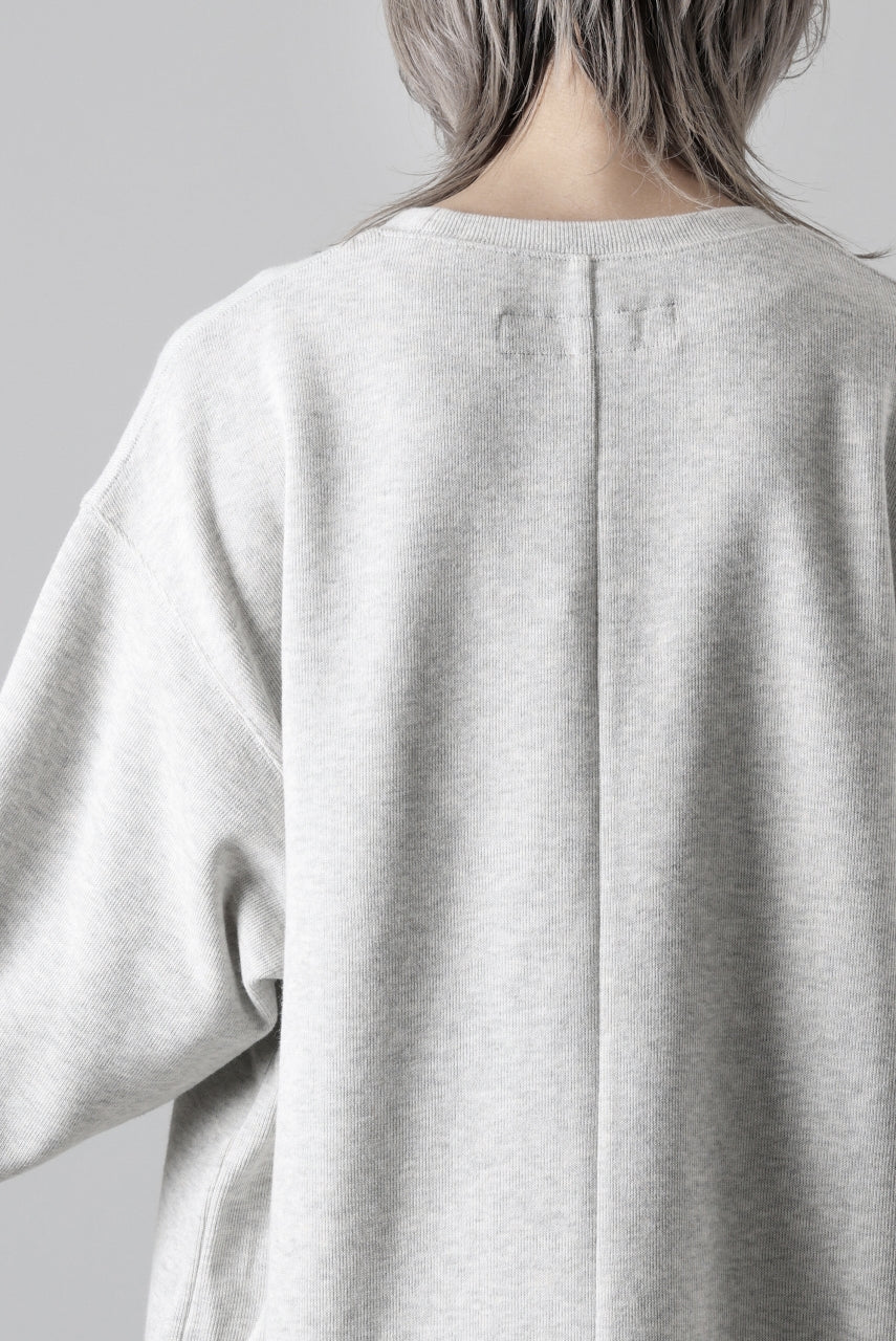 A.F ARTEFACT ASYMMETRY LOOP HEM TOP / COPE KNIT JERSEY (LIGHT GREY) - Image 27
